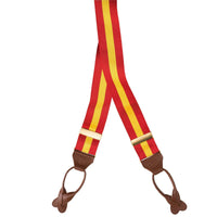Yellow & Red Striped Ribbon Braces