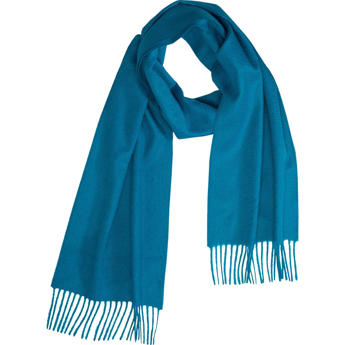 Kingfisher Blue Speyside Cashmere Scarf