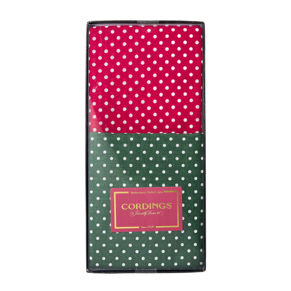 Set of 2 Gift Boxed Spot Cotton Hanks