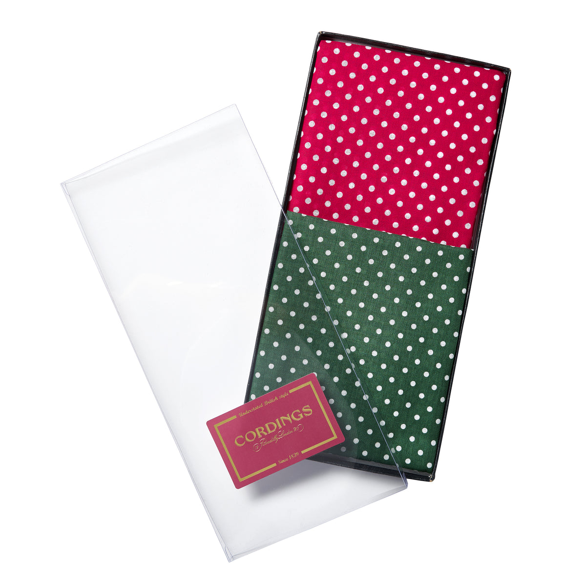 Set of 2 Gift Boxed Spot Cotton Hanks