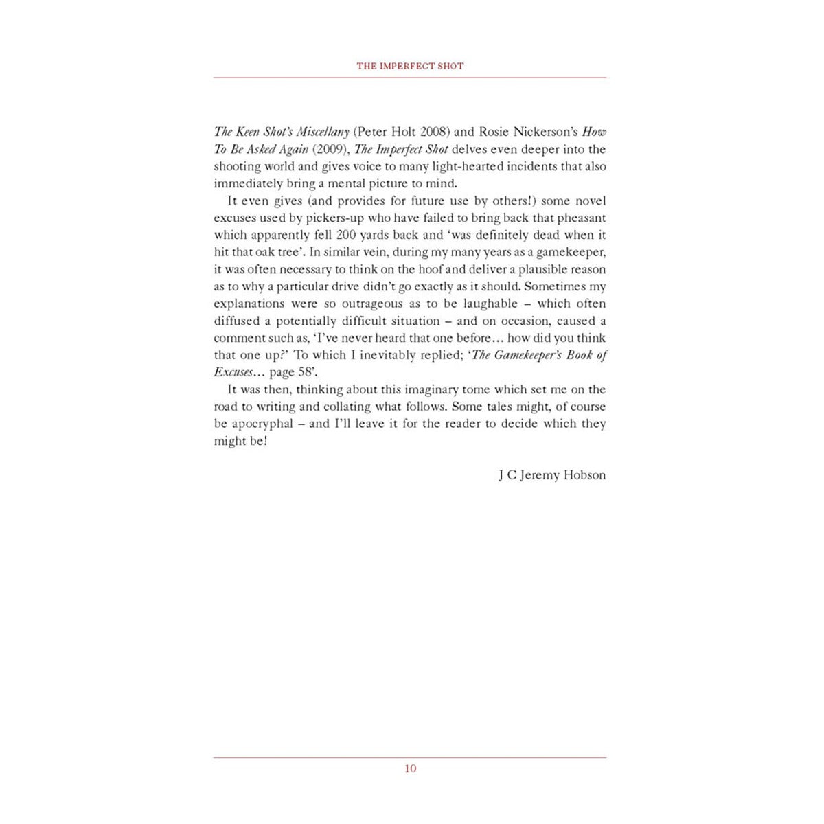 The Imperfect Shot - Shooting Excuses, Gaffes and Blunders Book