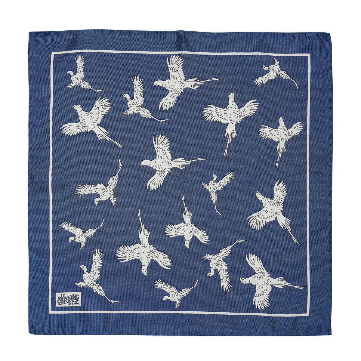 Denim Blue Pheasant Silk Hank