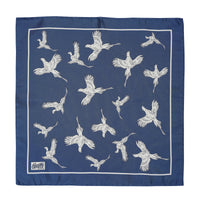 Denim Blue Pheasant Silk Hank