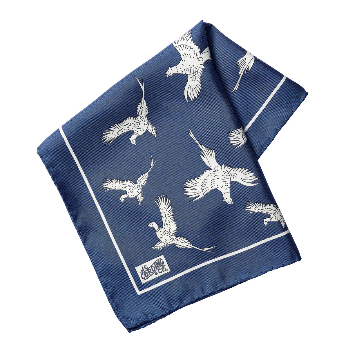 Denim Blue Pheasant Silk Hank