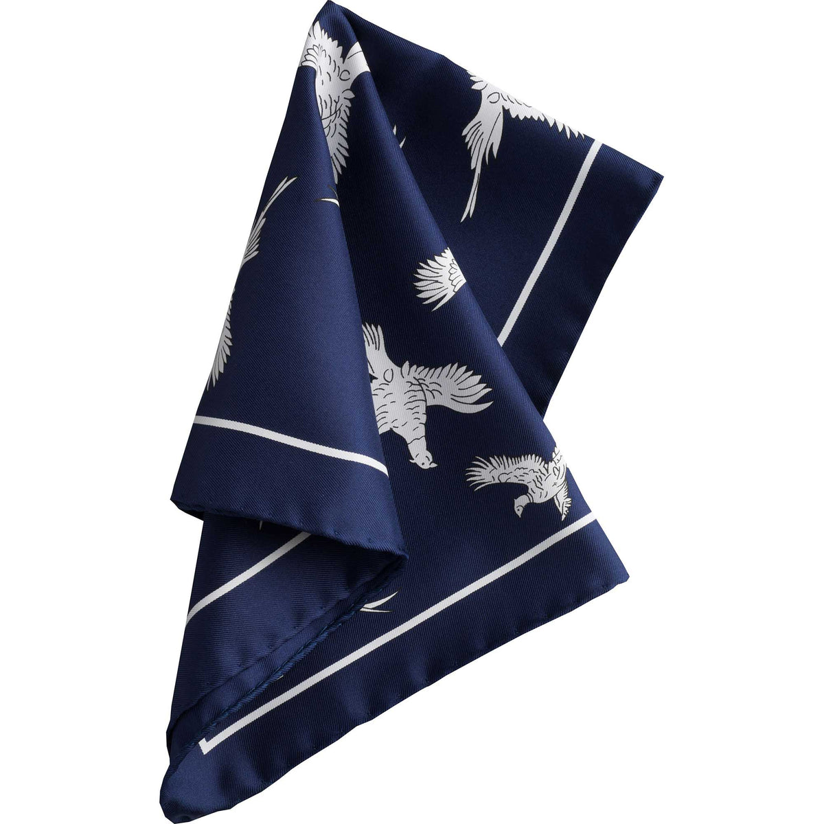 Navy Pheasant Silk Hank