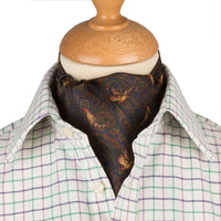 Bronze Pheasant Silk Cravat