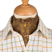 Gold Pheasant Silk Cravat