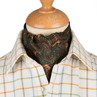 Green Pheasant Silk Cravat