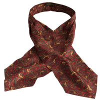Red Pheasant Silk Cravat