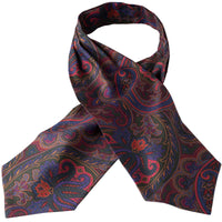 Green Paisley Madder Silk Cravat