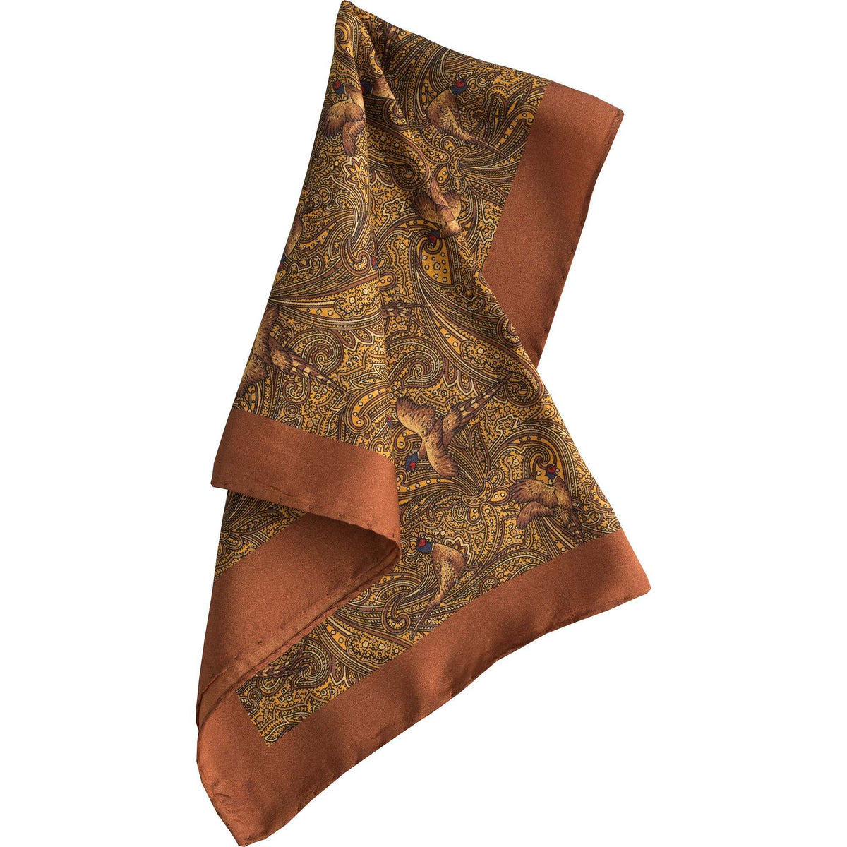 Gold Pheasant Paisley Silk Hank