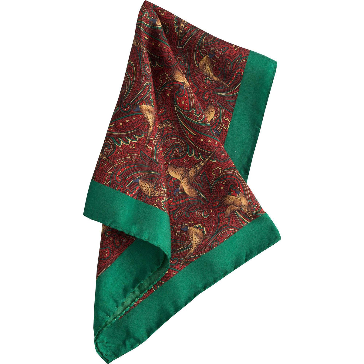 Red Pheasant Paisley Silk Hank