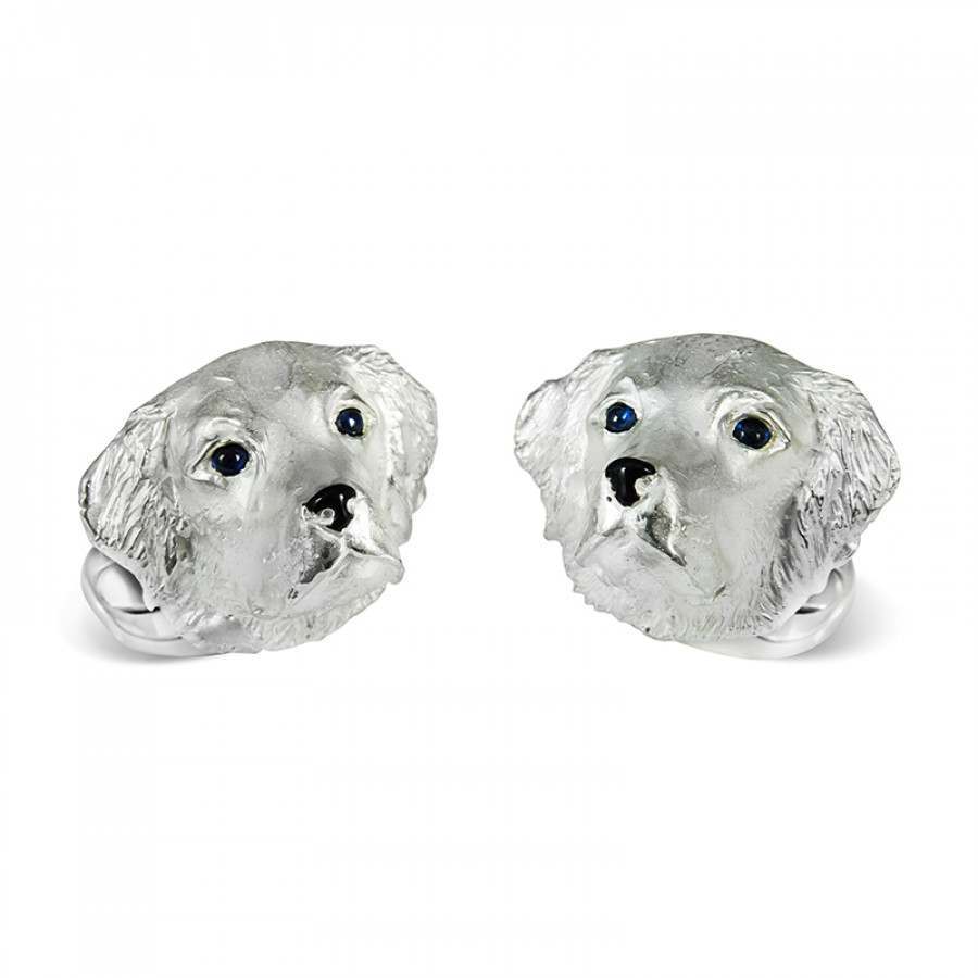 Silver Retriever Cufflinks