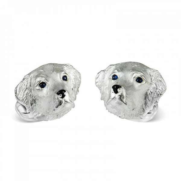 Silver Retriever Cufflinks