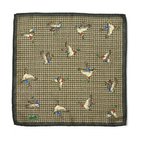 Olive Duck Houndstooth Wool Hank