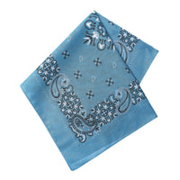 Denim Blue Paisley Cotton Bandana