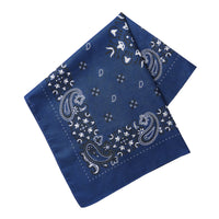 Navy Paisley Cotton Bandana