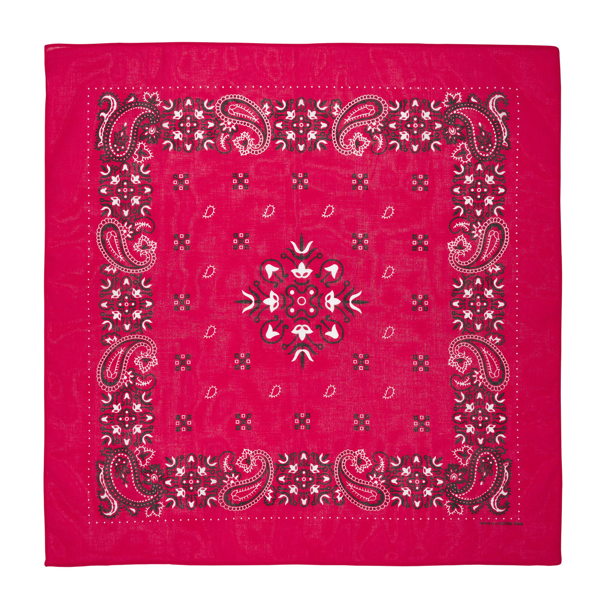 Red Paisley Cotton Bandana