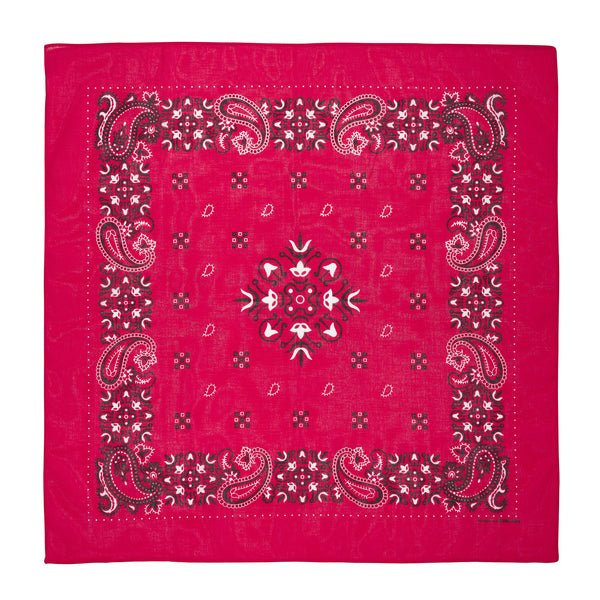 Red Paisley Cotton Bandana
