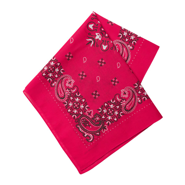 Red Paisley Cotton Bandana