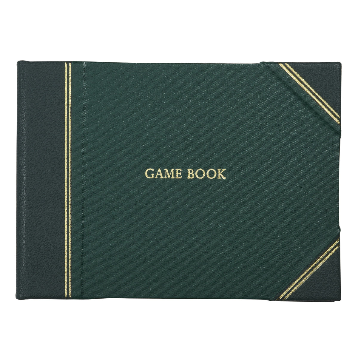 Green Half Bound Leather Game Book
