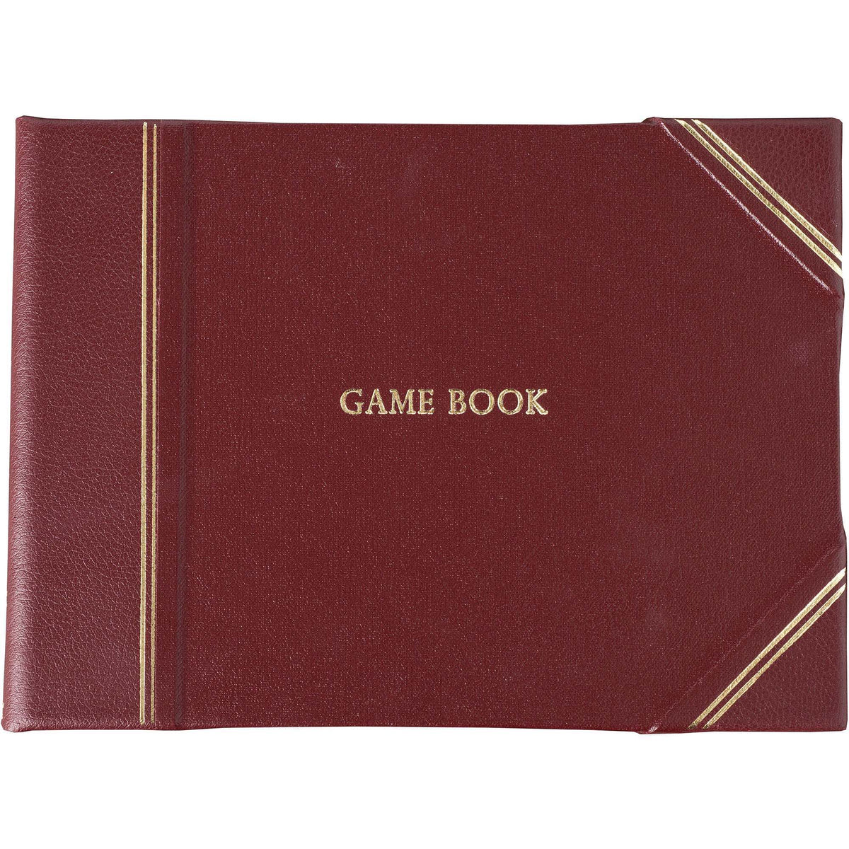 Burgundy Half Bound Leather Game Book