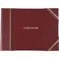 Burgundy Half Bound Leather Game Book