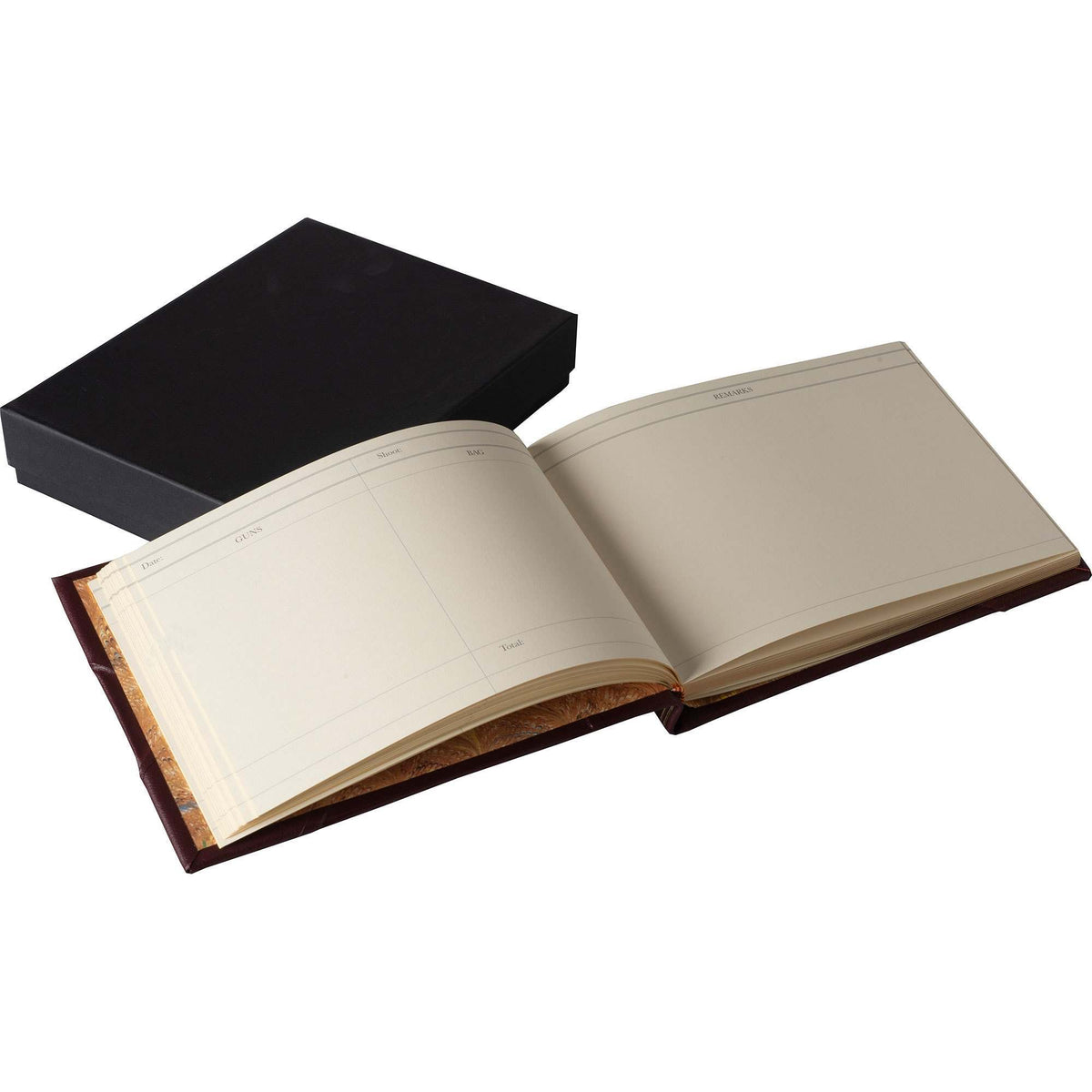 Burgundy Half Bound Leather Game Book