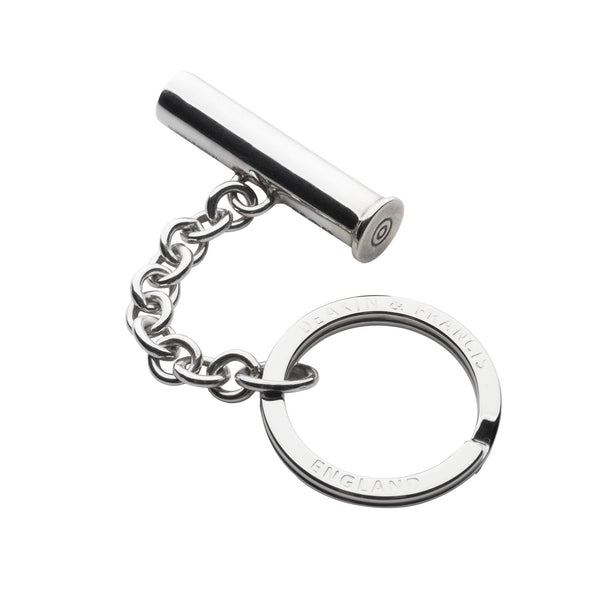 Cartridge Solid Silver Keyring