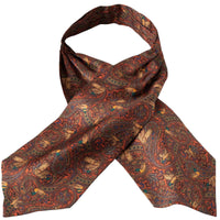 Orange Duck Silk Cravat