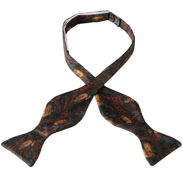 Green Duck Silk Bow Tie
