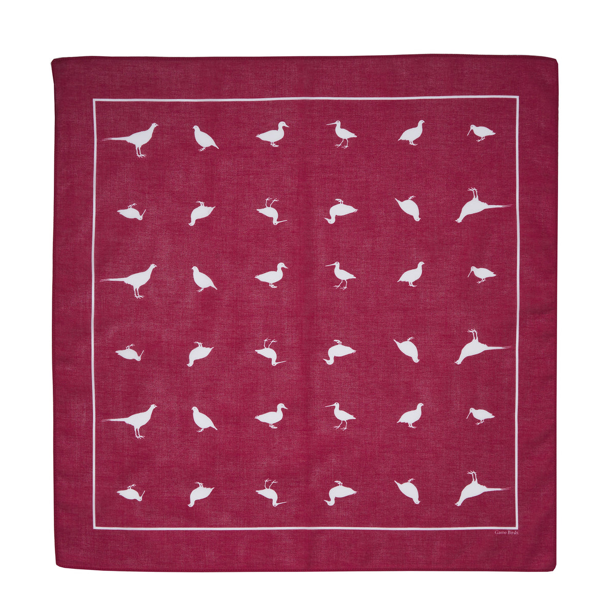 Burgundy Silhouette Game Bird Hank