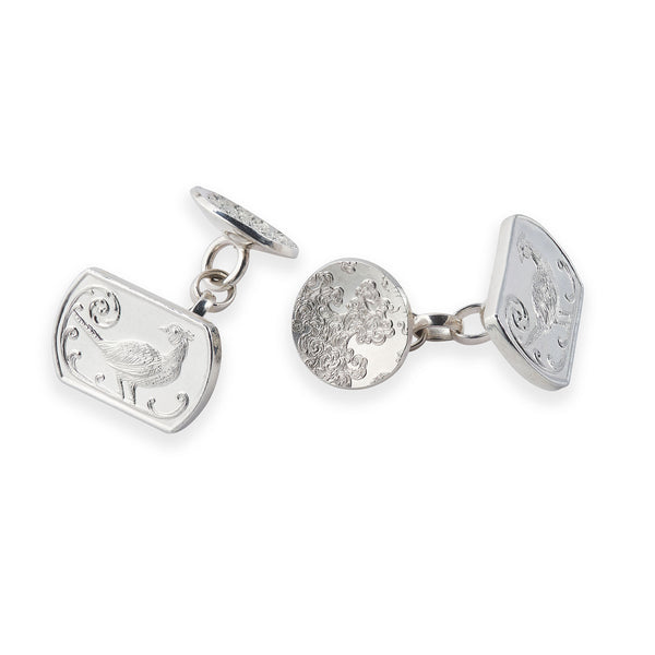 Malcolm Appleby Pheasant Chain Cufflink