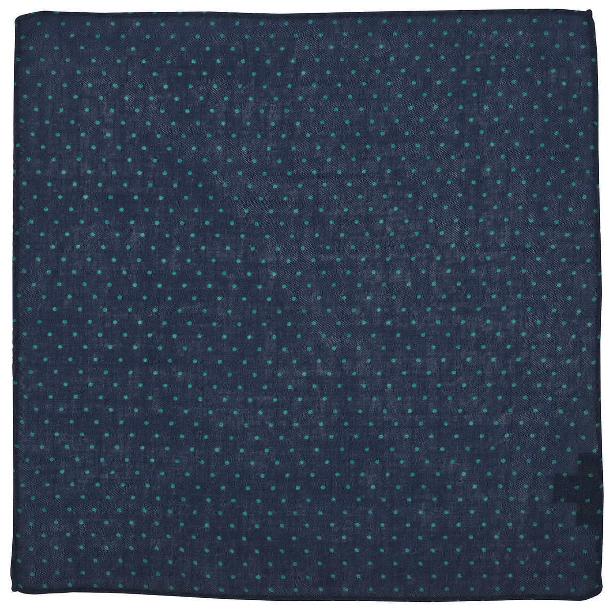 Navy Cashmere Green Spot Hank