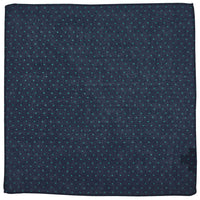 Navy Cashmere Green Spot Hank