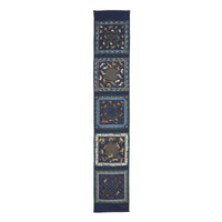 Navy Woodland Madder Silk Scarf