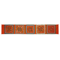 Orange Rust Woodland Madder Silk Scarf