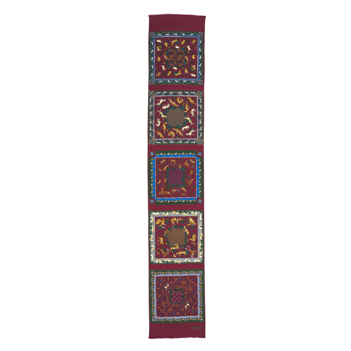 Wine Woodland Madder Silk Scarf