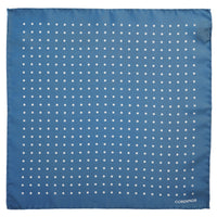 Sky Blue Silk White Spot Hank