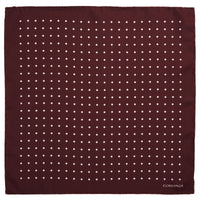 Burgundy Silk White Spot Hank