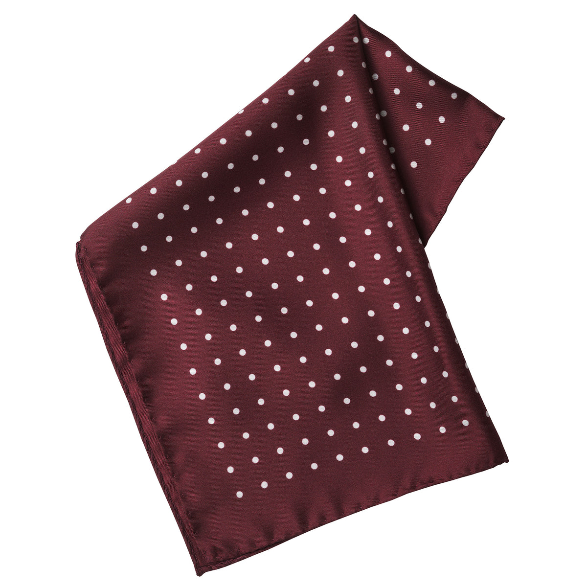 Burgundy Silk White Spot Hank