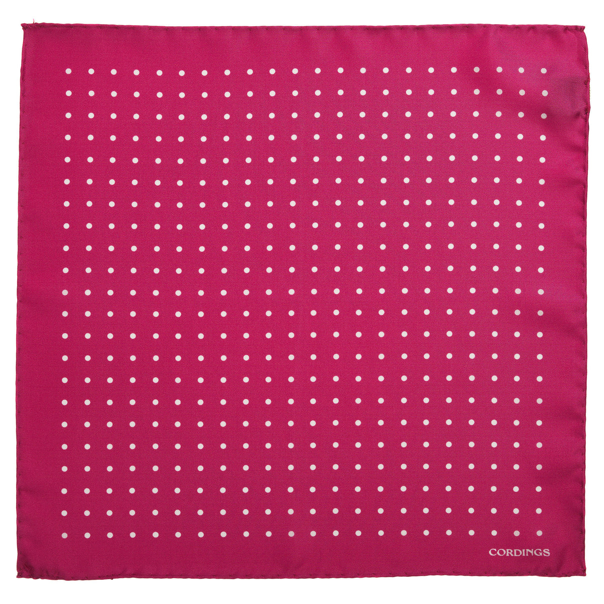Pink Silk White Spot Hank