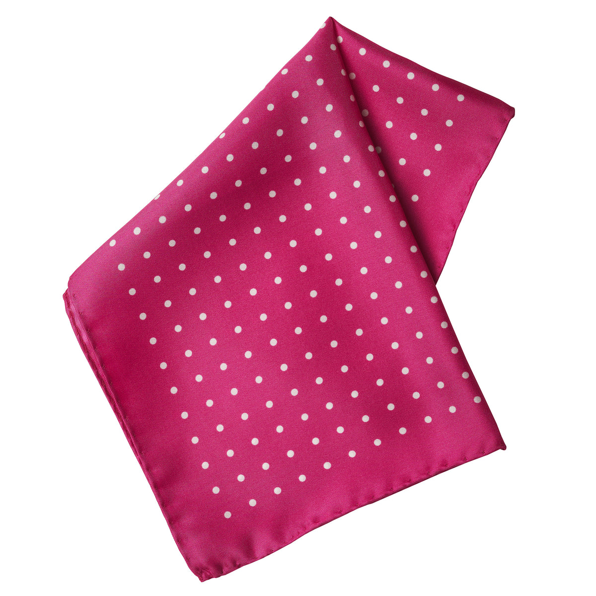 Pink Silk White Spot Hank