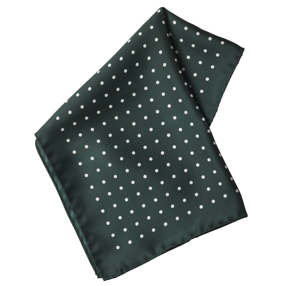 Green Silk White Spot Hank