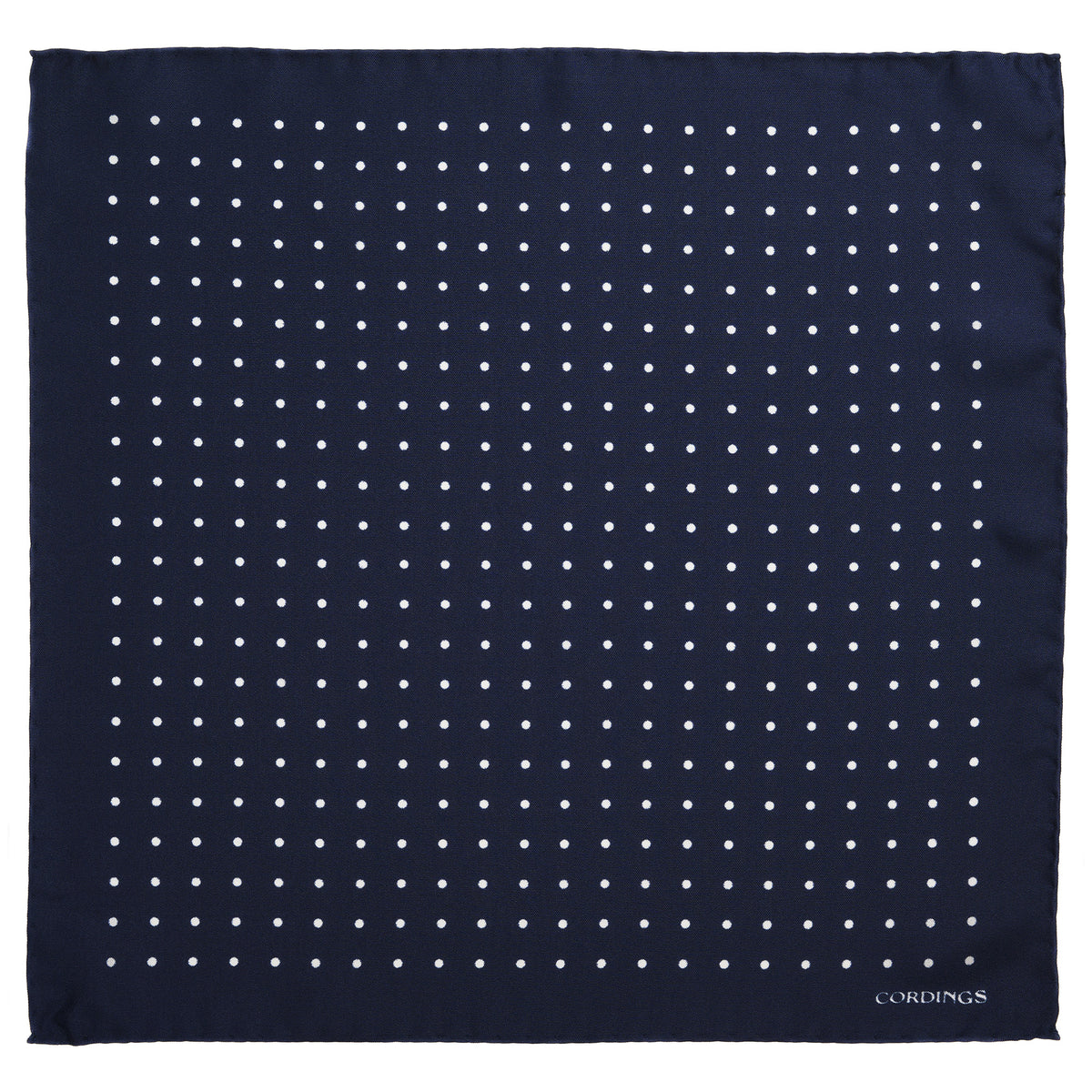 Navy Silk White Spot Hank