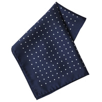 Navy Silk White Spot Hank