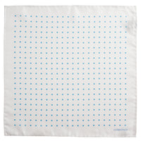 White Silk Blue Spot Hank