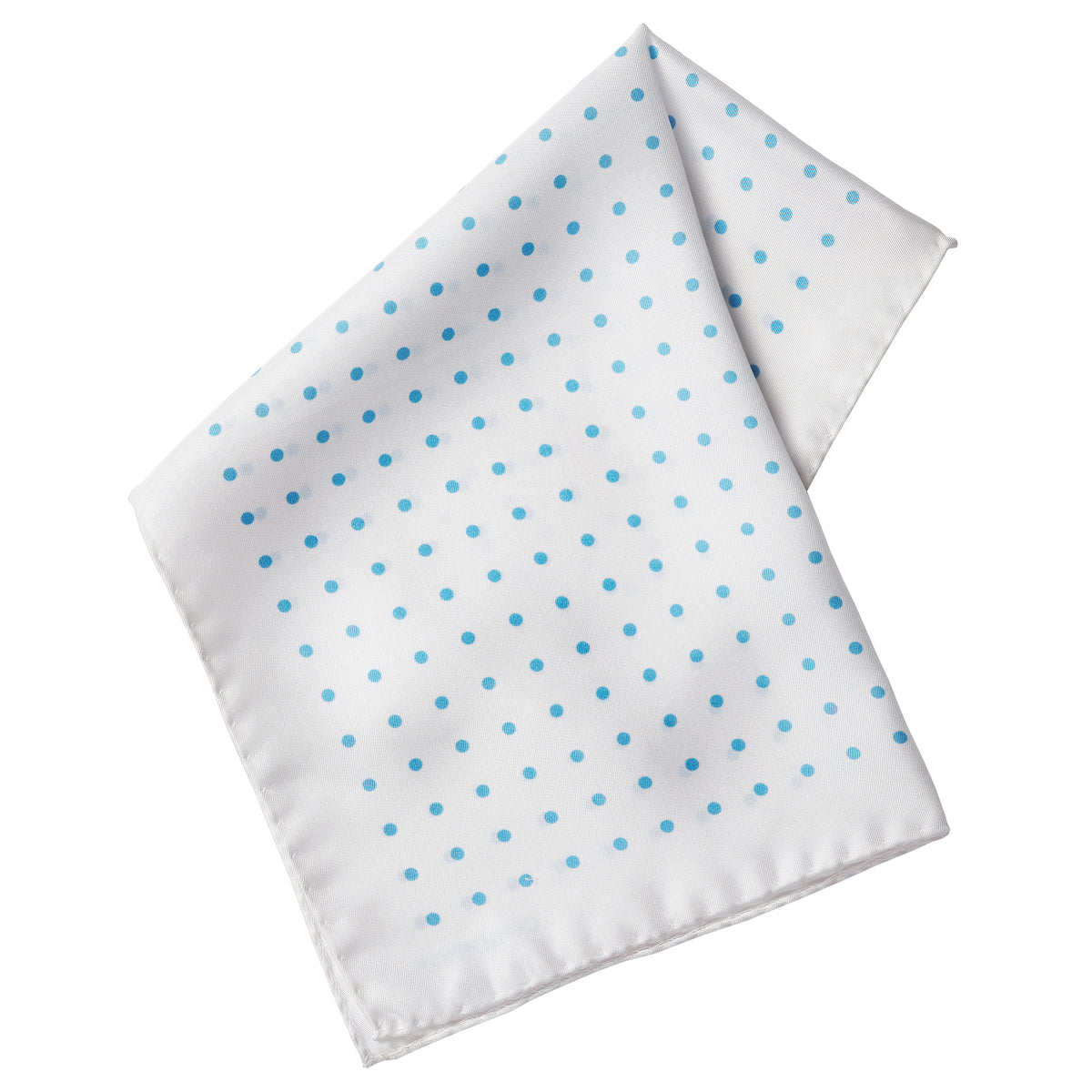White Silk Blue Spot Hank
