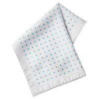 White Silk Blue Spot Hank