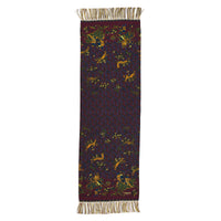 Burgundy Medieval Hunting Silk Scarf
